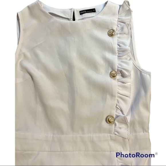 Beautiful and Elegant size M white dress excellents conditions FHQ collection - Picture 3 of 10